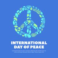 International Peace Day Design vector