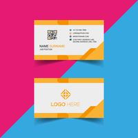 Yellow Business Card Design Template