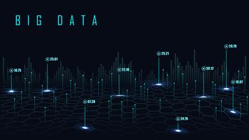 Big data background vector