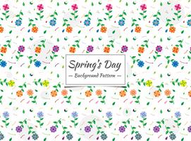 Spring seamless colorful floral pattern  vector