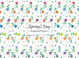 Spring seamless colorful floral pattern  vector