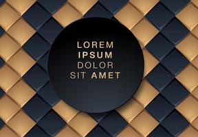 Black and Gold Geometric Background vector