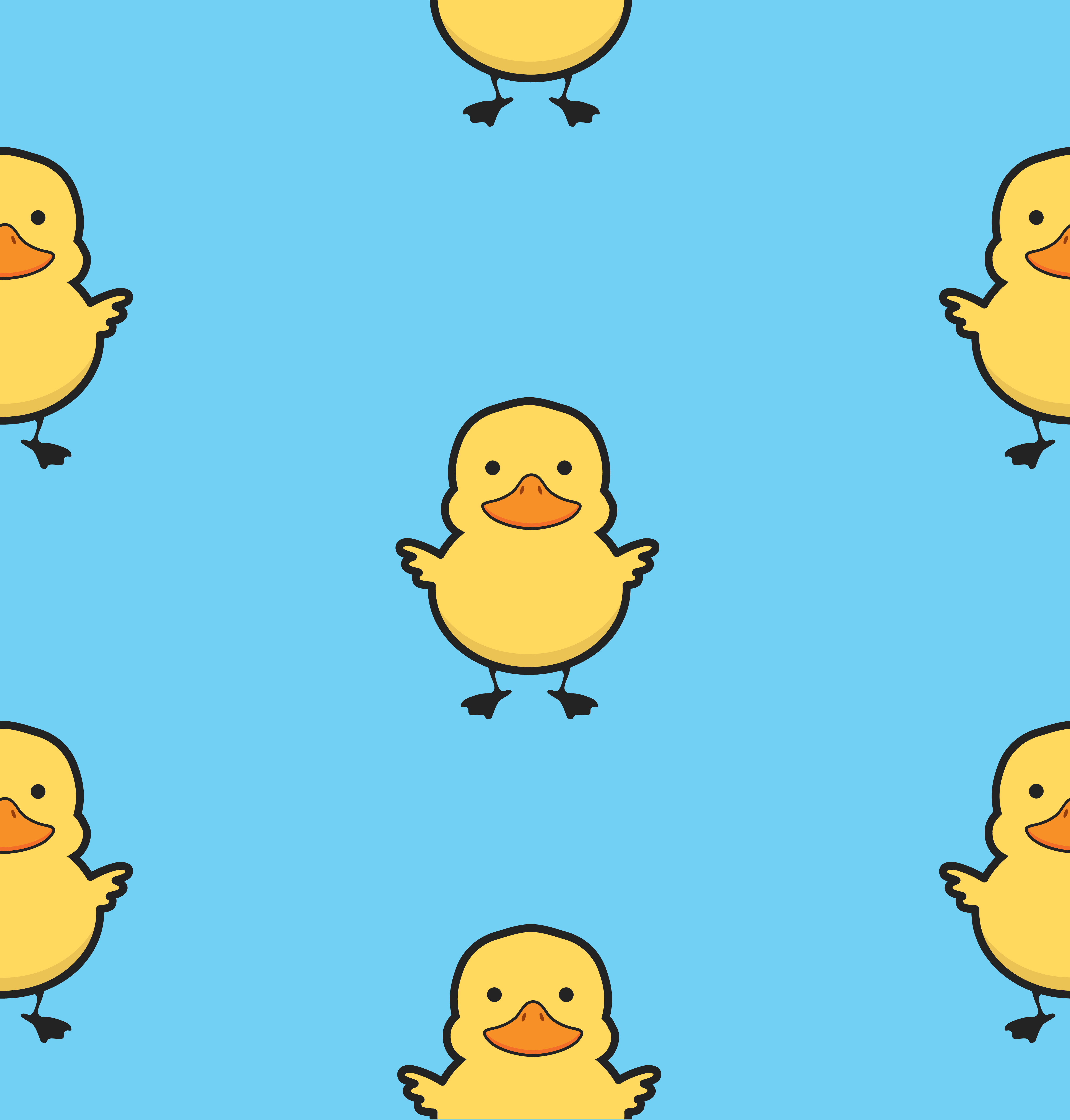 Download Cute Yellow Duck Seamless Pattern Download Free Vectors Clipart Graphics Vector Art Yellowimages Mockups