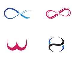 infinity logo and symbol template icons  vector