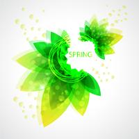 Spring floral background vector