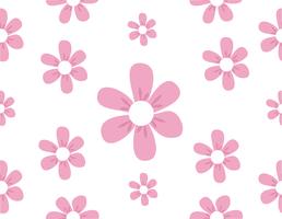 cute flowers pattern vector