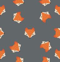 fox head pattern vector