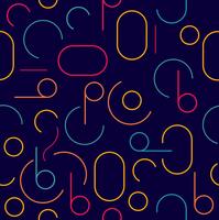 retro colorful seamless circle pattern