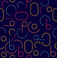 retro colorful seamless circle pattern vector