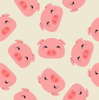 Pigs head pattern  vector