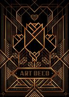 El gran estilo de Gatsby Deco Poster vector