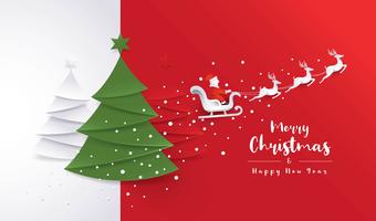 Merry Christmas Greeting card vector