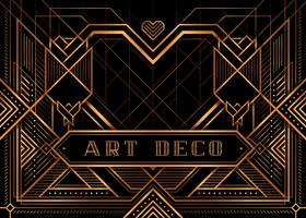 The Great Gatsby Deco Style Poster  vector