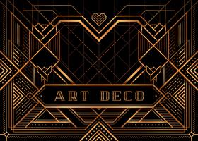 El gran estilo de Gatsby Deco Poster vector