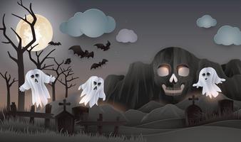 Halloween Night party background  vector