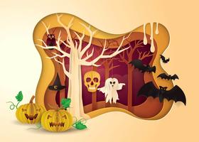 Happy Halloween Party Frame vector