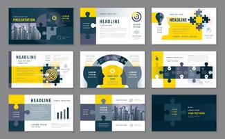 Abstract Presentation Templates, Infographic elements Template design set vector