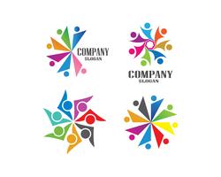 Adoption and community care Logo template  vector