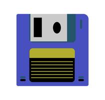 Floppy disc on white vector