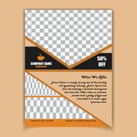 Creative coffee poster design template vector