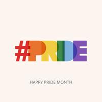 LGBT Pride typography  vector