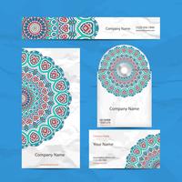 Business Cards and Identity Set. Vintage decorative elements. vector