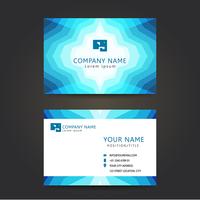 abstract blue business card set vector