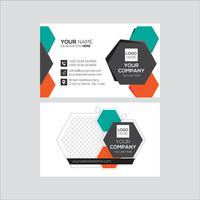 Polygon abstract Corporate Business Card Design vector