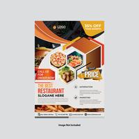 Abstract Colorful Restaurants Flyer Design vector