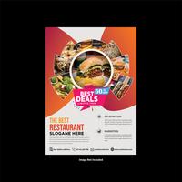 Modern Stylish Restaurants Flyer Design vector