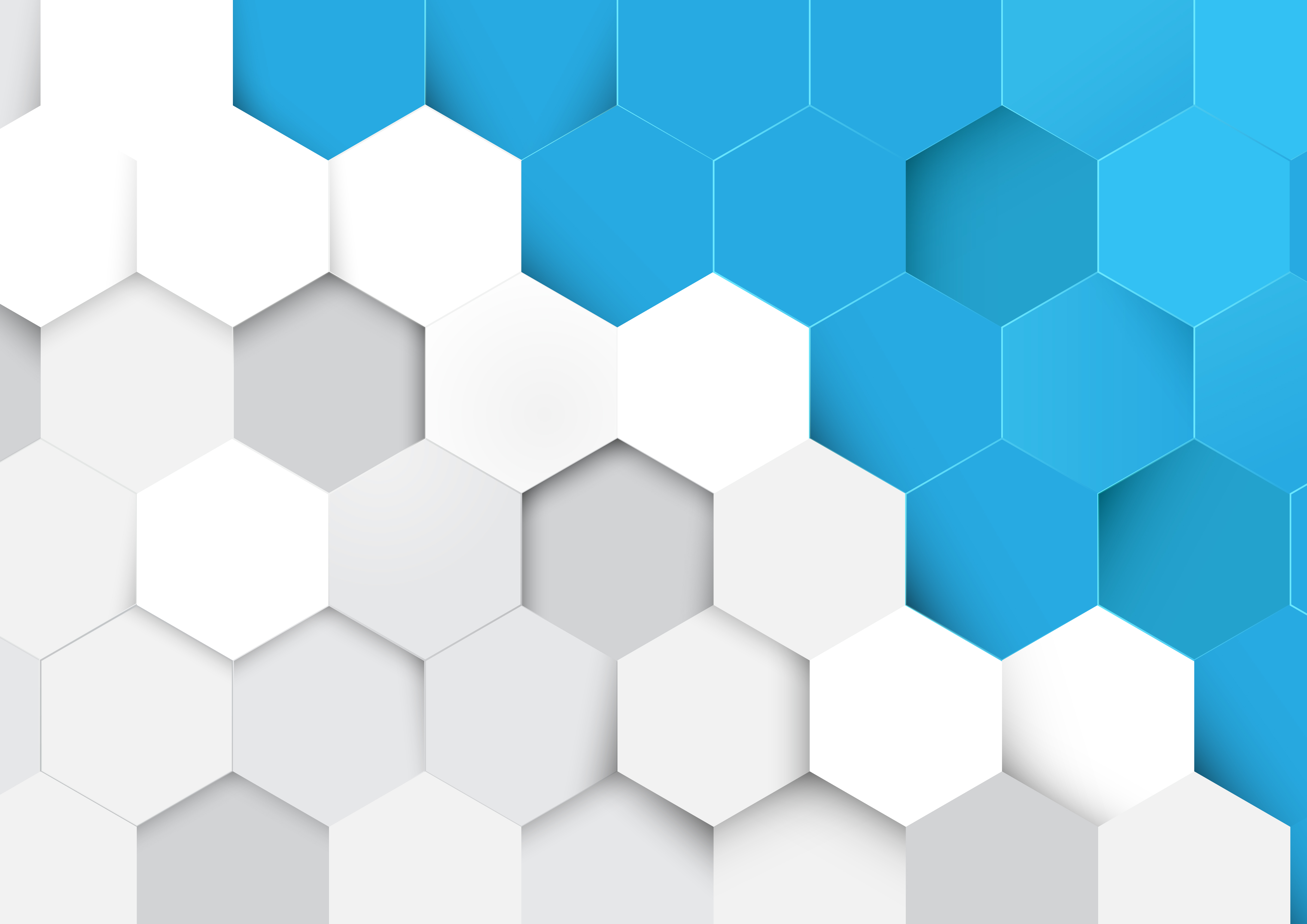 Abstract Blue And White Hexagon Pattern Download Free Vectors