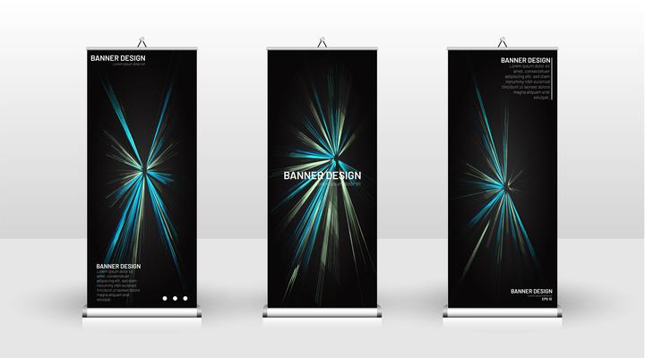 Vertical banner template