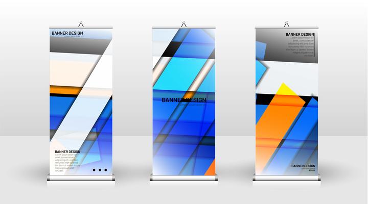 Vertical banner template design