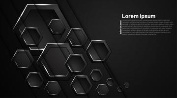 Hexagon abstract background vector