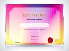 Abstract Certificate template 