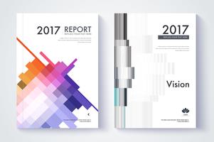 Diseño de portada del informe anual de la empresa
