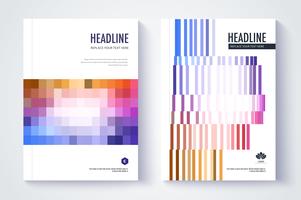 Diseño de portada del informe anual de la empresa vector