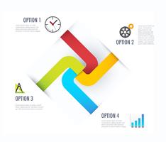 Diagrama de infografía empresarial vector