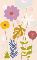 Colorful flowers   vector