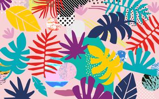 Tropical jungle leaves  vector