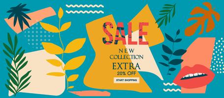 New Collection Sale website banner  vector