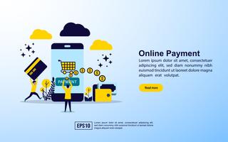 Online payment  vector