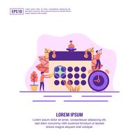 Scheduling Landing Page  vector