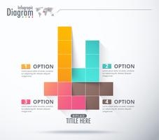 block infographic template vector