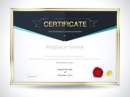 Diploma certificate template vector