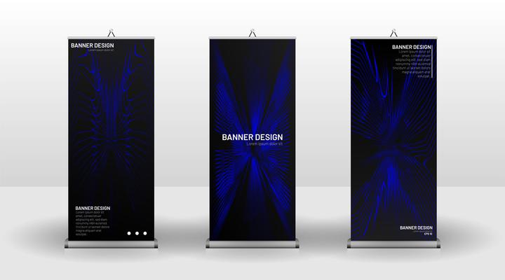 Vertical banner template design