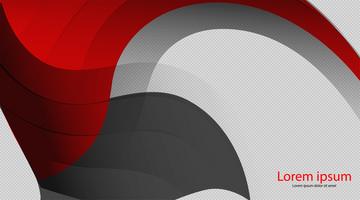 Abstract red gray wave dark mesh circle design  vector