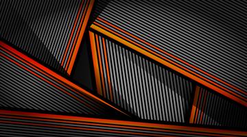 Abstract orange black gray shutter pattern design vector