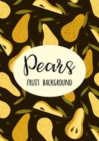 Pear Pattern  vector