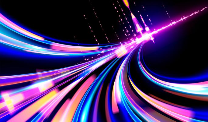 Cyberpunk Light Trails